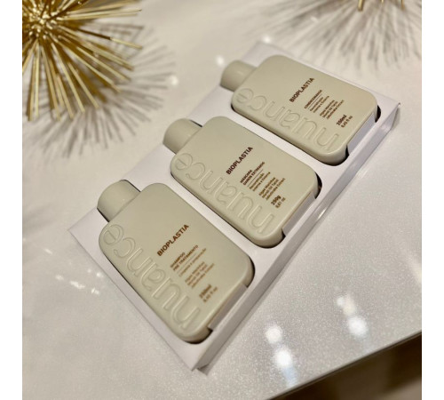 Набір Nuance Bioplastia Home Kit для домашнього догляду за пошкодженим волоссям 3х250 мл