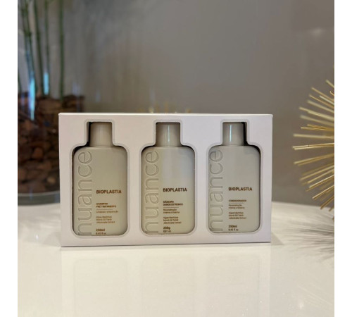Набір Nuance Bioplastia Home Kit для домашнього догляду за пошкодженим волоссям 3х250 мл