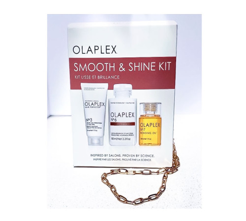 Набір Olaplex Smooth & Shine Kit для сяйва та гладкості волосся (маска 30 мл, крем 100 мл, олія 30 мл)