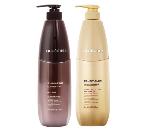Набір Olorchee Nourshing Moisture DUO шампунь і кондиціонер для живлення та зволоження волосся 2х800 мл