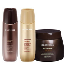 Набір Olorchee Nourshing Moisture TRIO-3 шампунь, кондиціонер і маска для живлення та відновлення волосся 2х300+500 мл