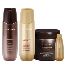 Набір Olorchee Nourshing Moisture QUAD-1 шампунь, кондиціонер, маска, крем для живлення та відновлення волосся 2х300+500+80 мл