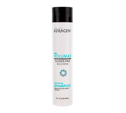 Безсульфатний шампунь Organic Keragen Volumizing Shampoo для об'єму волосся, 298 мл (заводська)