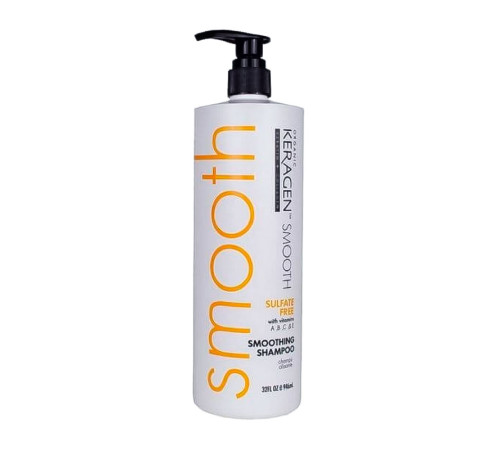 Безсульфатный шампунь Organic Keragen Smoothing Shampoo разглаживающий, 946 мл (заводская)