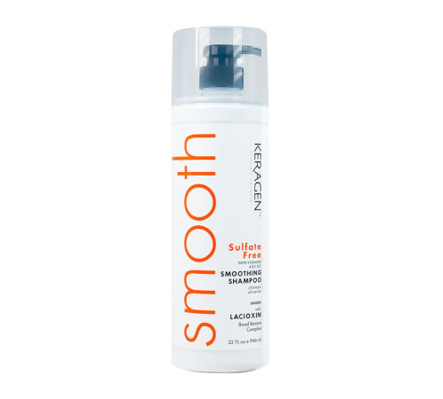 Безсульфатный шампунь Organic Keragen Smoothing Shampoo разглаживающий, 946 мл (заводская)