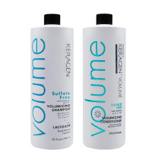 Набір Organic Keragen Volumizing шампунь та кондиціонер для об'єму волосся з кератином, 2х100 г (розлив)