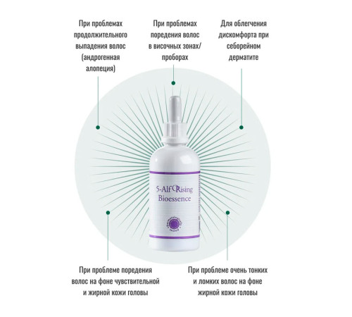 Фітоесенціальний лосьйон ORising 5-ALF Bioessence проти випадіння волосся (андрогенна алопеція), 95 мл