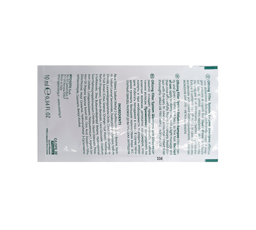 Фітоесенціальний шампунь ORising Filler System Volume Shampoo для надання об'єму тонкому волоссю, пробник саше 10 мл