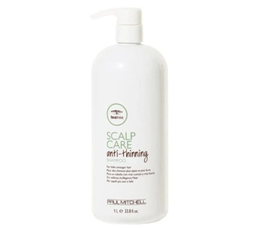 Безсульфатний шампунь для тонкого волосся Paul Mitchell Tea Tree Scalp Care Anti-Thinning Shampoo (300 мл)