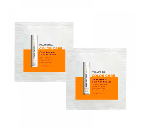 Набір Paul Mitchell Color Protect шампунь та кондиціонер для захисту кольору, 2х7,4 мл