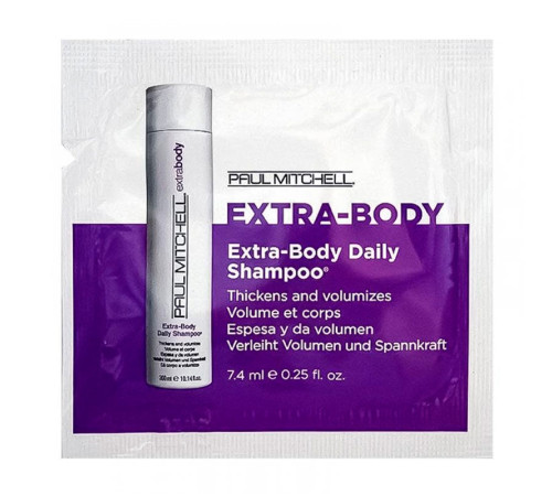 Шампунь для екстра-об'єму волосся Paul Mitchell Extra Body Daily Shampoo, 7,4 мл (саше)