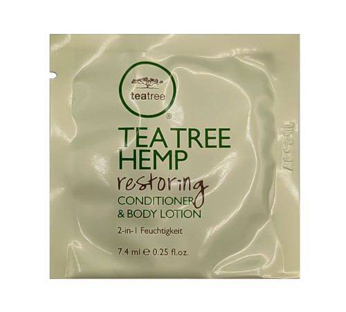Кондиціонер для волосся і лосьйон для тіла Paul Mitchell Tea Tree Hemp Conditioner and Body Lotion, 7,4 мл (саше)