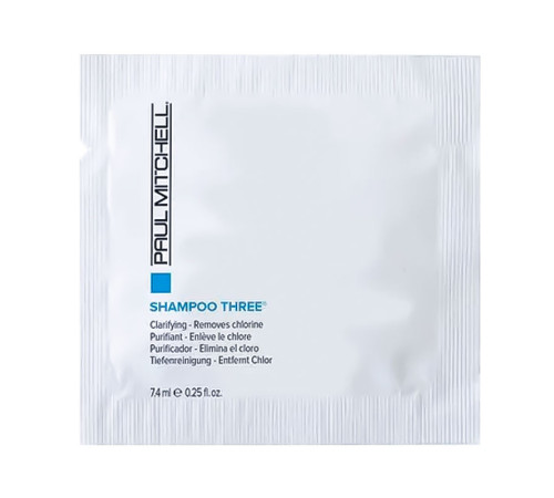Шампунь Paul Mitchell Clarifying Shampoo Three для глубокой очистки волос, 7,4 мл (саше)