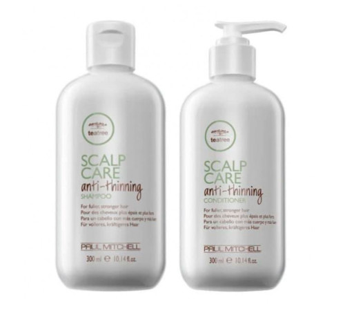 Набор Paul Mitchell Tea Tree Scalp Care Anti-Thinning шампунь и кондиционер для тонких волос, 2х300 мл