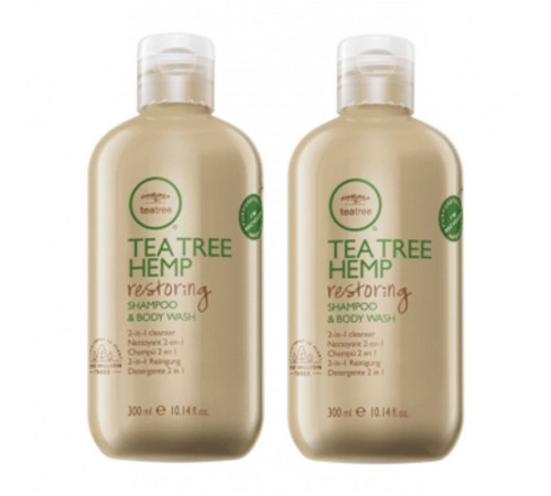 Набор Paul Mitchell Tea Tree Hemp восстанавливающий шампунь-гель для душа и кондиционер-лосьон для тела, 2х300 мл