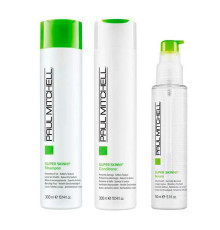 Набір Paul Mitchell Super Skinny Daily розгладжуючі шампунь, кондиціонер та сироватка, 300/300/150 мл
