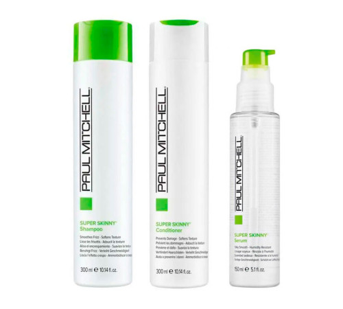 Набір Paul Mitchell Super Skinny Daily розгладжуючі шампунь, кондиціонер та сироватка, 300/300/150 мл