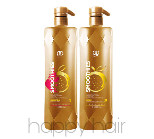 Набір для кератинового випрямлення Paul Oscar Smoothies Passion Fruit Smooth & Silky