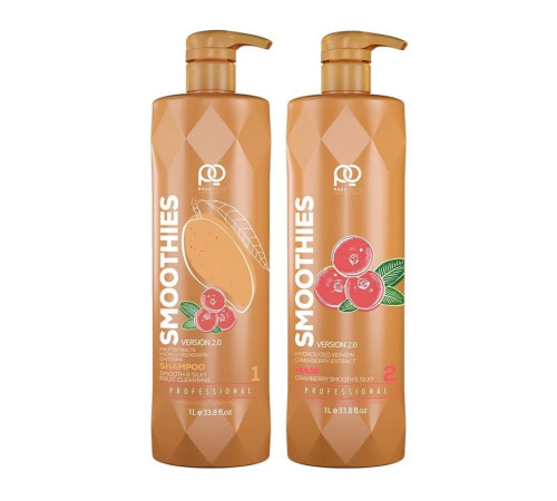 Набір кератину для волосся Paul Oscar Smoothies Version 2.0 Cranberry Smooth Silky