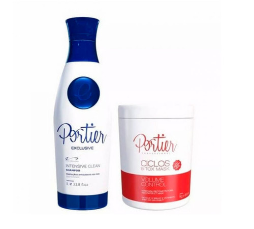 Набір ботоксу для волосся Kit Portier Ciclos B-TOX Mask, 2х1000 мл (заводські)