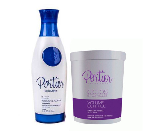 Набір ботоксу для волосся Portier Ciclos Violet B-TOX Маsk, 100/200 г (розлив)