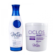 Набір ботоксу для волосся Portier Ciclos Violet B-TOX Маsk, 100/200 г (розлив)