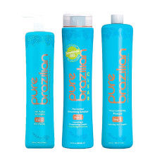 Набір для кератинового випрямлення волосся Pure Brazilian Clear Smoothing Solution