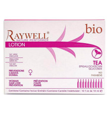 Ампули лосьйон проти випадіння волосся у жінок Raywell Bio Tea Lotion, 10 ампул по 10 мл (упаковка)