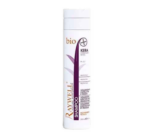 Шампунь для об'єму тонкого волосся Raywell Bio KERA Shampoo, 250 мл (заводська)