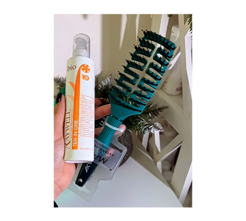 Набір RAYWELL BIO для догляду за волоссям (молочко 10 в 1 200 мл + щітка Max Pro Detangler Brush)