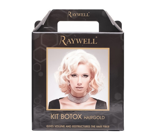 Набір для відновлення волосся Raywell Botох Hairgold Kit 3x150 мл