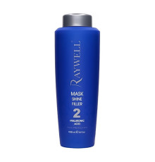 Маска для блиску волосся Raywell Shine Filler Mask з гіалуроновою кислотою, 1000 мл (заводська)