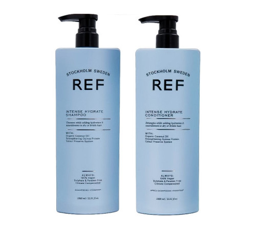 Набір "Зволоження волосся" REF DUO Intense Hydrate шампунь та кондиціонер, 2х200 г (розлив)