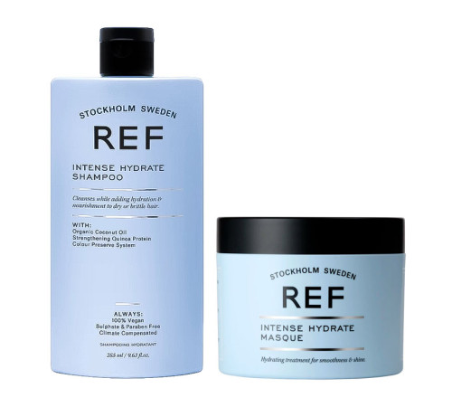 Набор "Увлажнение волос" REF DUO Intense Hydrate шампунь и маска, 285/250 мл (заводские)