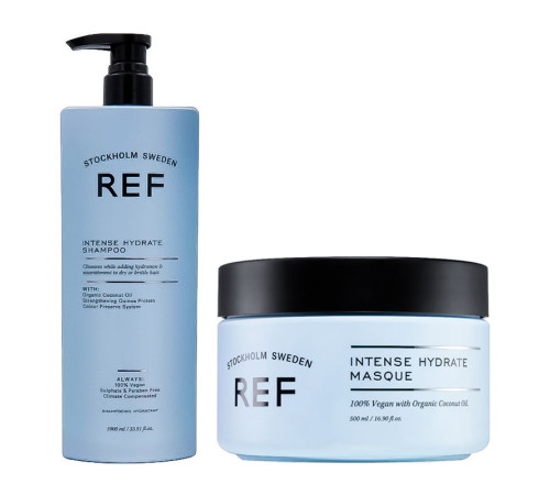 Набір "Зволоження волосся" REF DUO Intense Hydrate шампунь та маска, 200/100 г (розлив)