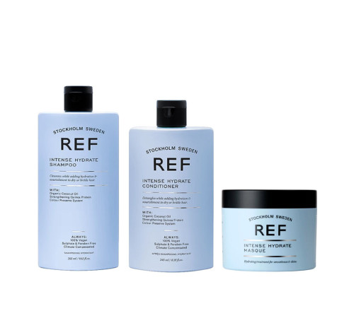  Набор "Увлажнение волос" REF TRIO Intense Hydrate шампунь+кондиционер+маска 285/245/250мл (заводские)