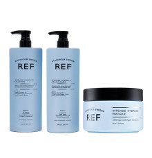  Набор "Увлажнение волос" REF TRIO Intense Hydrate шампунь+кондиционер+маска, 1000/1000/500 мл (заводские)