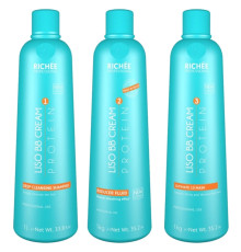 Набір нанопластики для волосся Richée Liso BB Cream Protein, 100/200/100 г (розлив)
