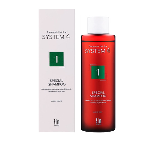 Шампунь Sim Sensitive System 4 №1 Special Shampoo для нормальных и склонных к жирности волос, 250 мл