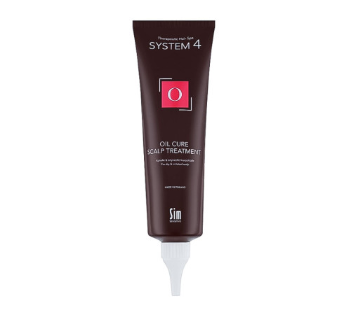 Маска-пилинг Sim Sensitive System 4 "O" Oil Cure Scalp Treatment для глубокой очистки кожи головы, 150 мл