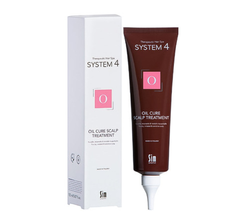 Маска-пилинг Sim Sensitive System 4 "O" Oil Cure Scalp Treatment для глубокой очистки кожи головы, 150 мл