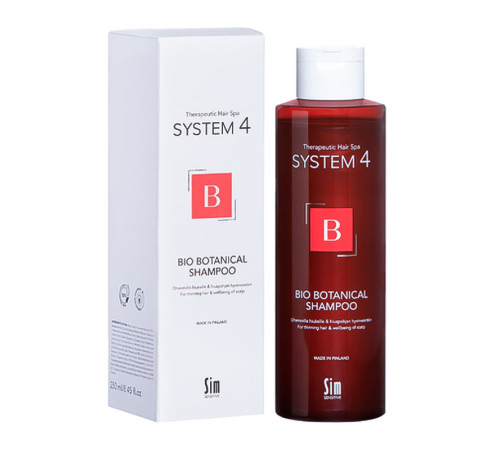 Шампунь балансирующий Sim Sensitive System 4 Bio Botanical Shampoo био ботанический для всех типов волос, 250 мл