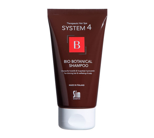 Шампунь балансирующий Sim Sensitive System 4 Bio Botanical Shampoo био ботанический для всех типов волос, 75 мл