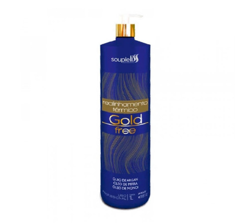 Нанопластика SoupleLiss Gold Free для випрямлення волосся, 1000 мл (заводська)