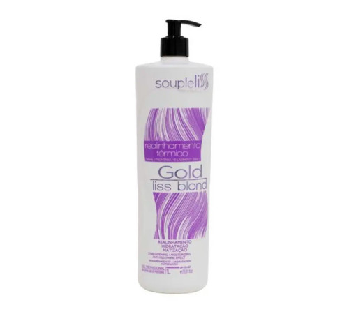 Кератин SoupleLiss Gold Liss Blond для випрямлення блонду з антижовтим ефектом, 50 г (розлив)