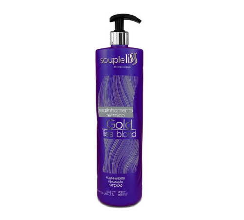 Кератин SoupleLiss Gold Liss Blond для випрямлення блонду з антижовтим ефектом, 50 г (розлив)