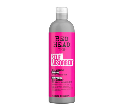 Живильний шампунь Tigi Bed Head Self Absorbed Mega Nutrient Shampoo для сухого та ламкого волосся, 750 мл