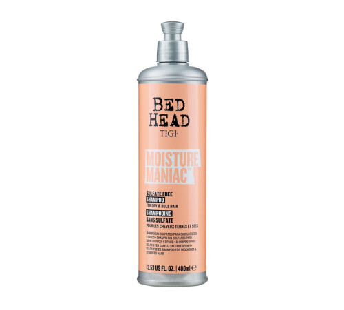 Зволожуючий шампунь Tigi Bed Head Moisture Maniac Shampoo безсульфатний для сухого волосся 400 мл