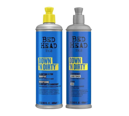 Набір TiGi Bed Head Down 'N Dirty детокс шампунь та кондиціонер