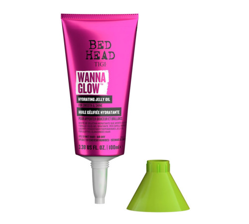 Увлажняющее желеобразное масло Tigi Bed Head Wanna Glow Hydrating Jelly Oil для сияющих гладких волос, 100 мл